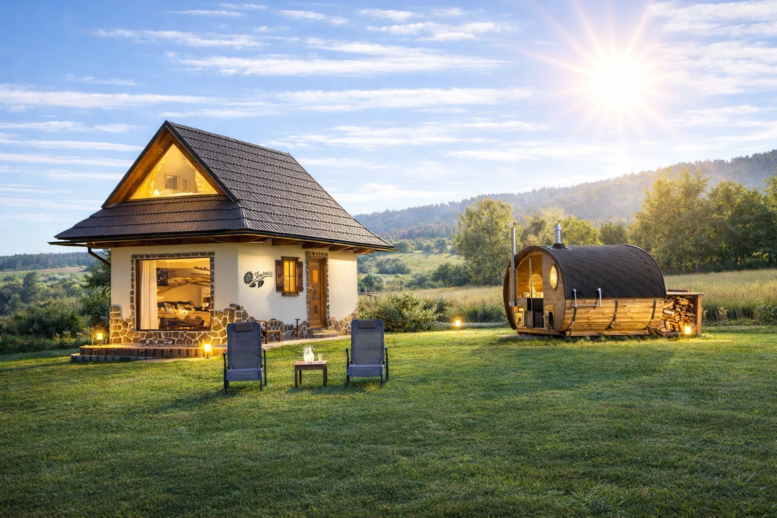 Chalúpka Slnečnica – a romantic cabin in seclusion near Brezno with mountain views